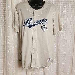 Tampa Bay Ray's Womens XL Grey and Blue